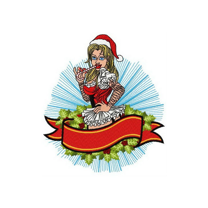 Unusual Christmas embroidery design - Embroidery Design