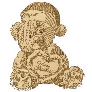 Old bear toy 10 embroidery design - Embroidery Design