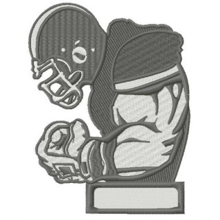 American football player 5 embroidery design - Embroidery Design
