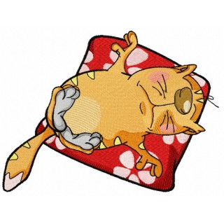 Cat's relax 2 embroidery design - Embroidery Design