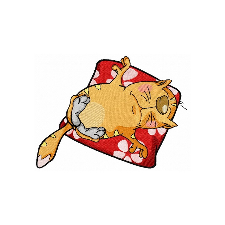 Cat's relax 2 embroidery design - Embroidery Design