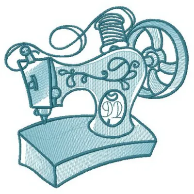 Preview of a humorous sewing machine embroidery design, perfect for adding charm to your crafting projects.