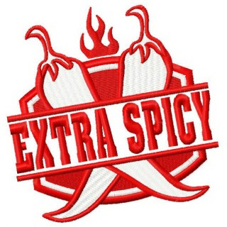 Extra spicy embroidery design - Embroidery Design