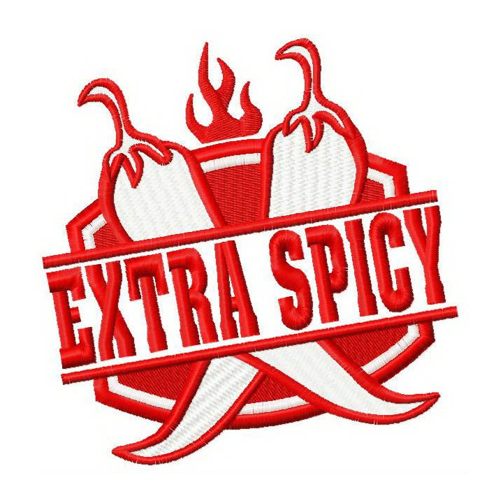 Extra spicy embroidery design - Embroidery Design
