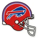 Buffalo Bills helmet embroidery design showcasing intricate details for your stitching projects.