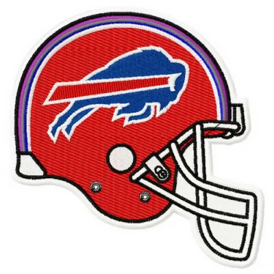 Buffalo Bills helmet embroidery design showcasing intricate details for your stitching projects.