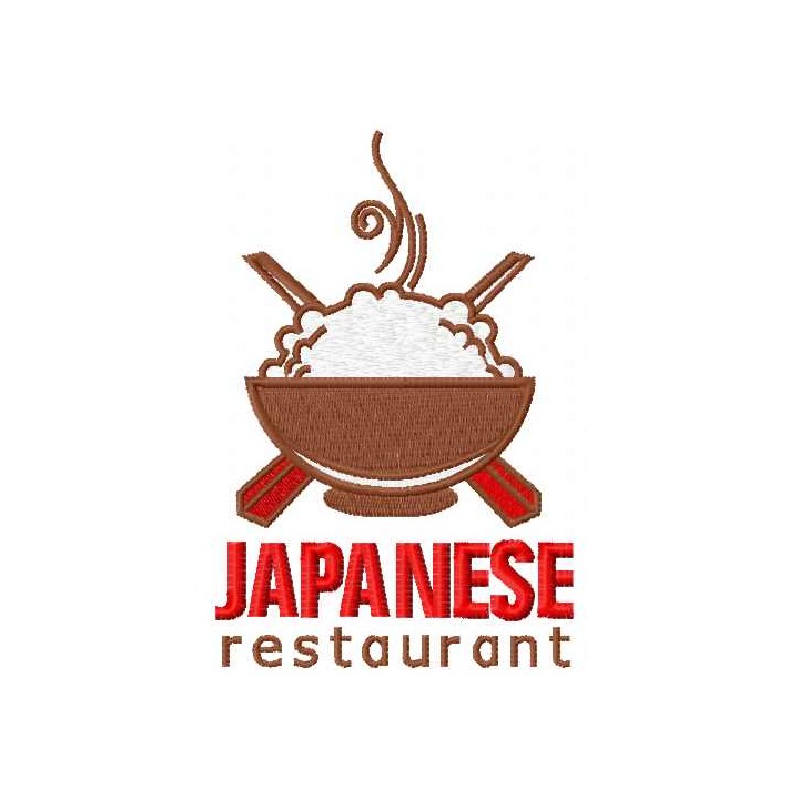 Hot rice plate embroidery design - Embroidery Design