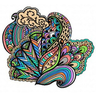 Multicolor decoration embroidery design - Embroidery Design
