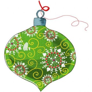 Christmas ball decoration embroidery design - Embroidery Design