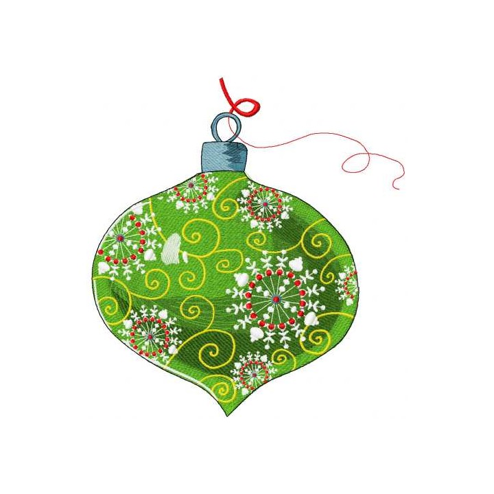 Christmas ball decoration embroidery design - Embroidery Design