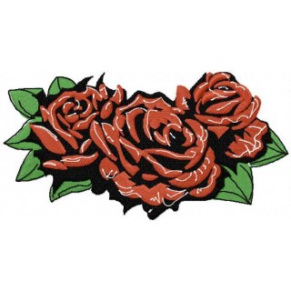 Gothic rose 1 embroidery design - Embroidery Design