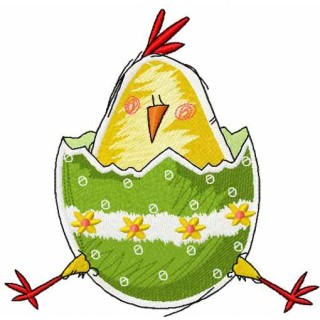 Easter chicken 2 embroidery design - Embroidery Design