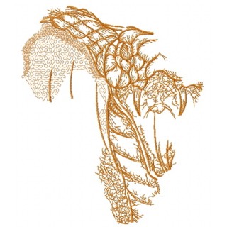 African snake sketch embroidery design - Embroidery Design