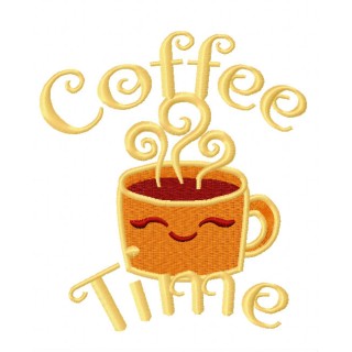 Coffee time 4 embroidery design - Embroidery Design