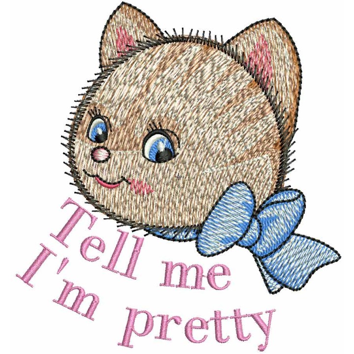 Tell me I'm pretty embroidery design - Embroidery Design
