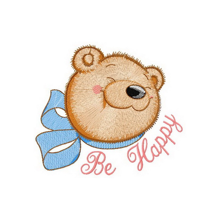 Be happy embroidery design - Embroidery Design