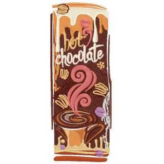 Hot chocolate embroidery design - Embroidery Design