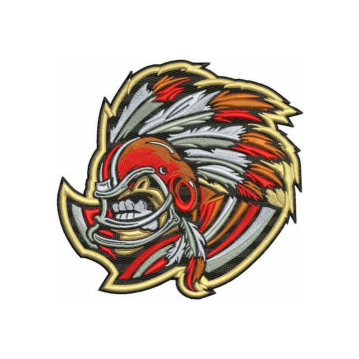 American football player 3 embroidery design - Embroidery Design