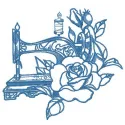 Preview of Old Sewing Machine 6 embroidery design showcasing intricate stitching patterns for crafts.