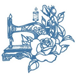 Old sewing machine 6 embroidery design - Embroidery Design