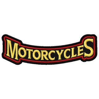 Motorcycles badge embroidery design - Embroidery Design