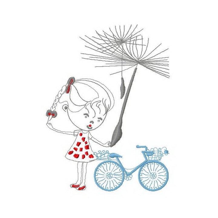 Girlish dreams 2 embroidery design - Embroidery Design