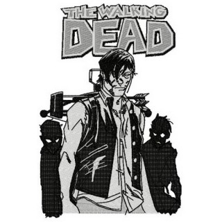 The Walking Dead heroes embroidery design - Embroidery Design