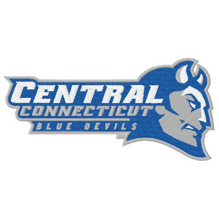 Central Connecticut Blue Devils logo embroidery design - Embroidery Design