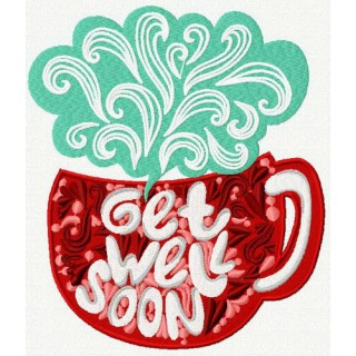 Get well soon embroidery design - Embroidery Design