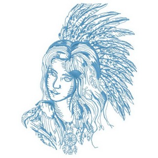 Indian fashion 2 embroidery design - Embroidery Design