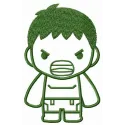 Young Hulk embroidery design featuring a vibrant and dynamic superhero motif for creative stitching projects.