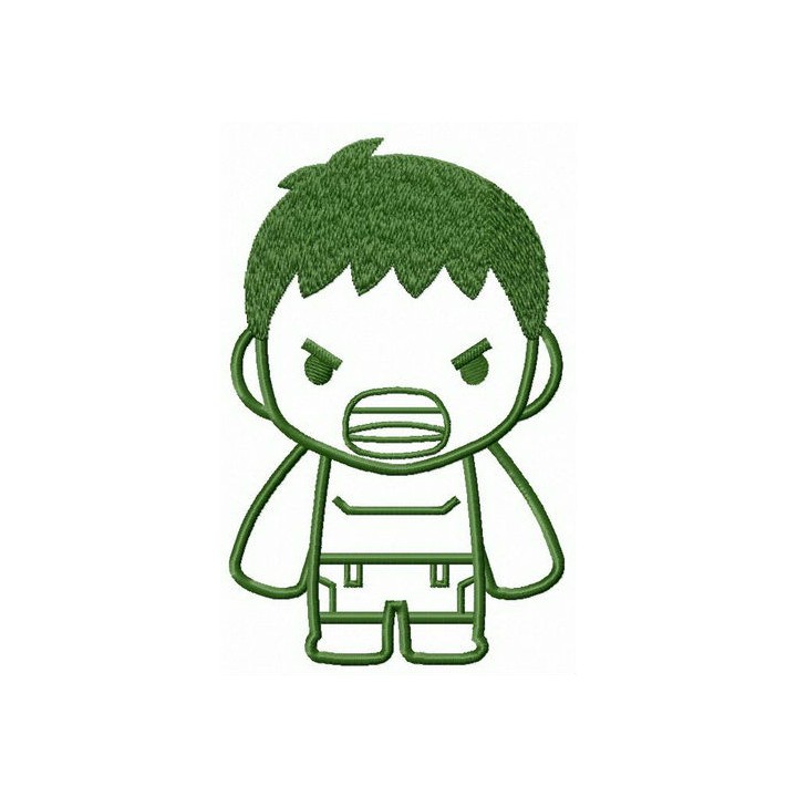 Young Hulk embroidery design - Embroidery Design