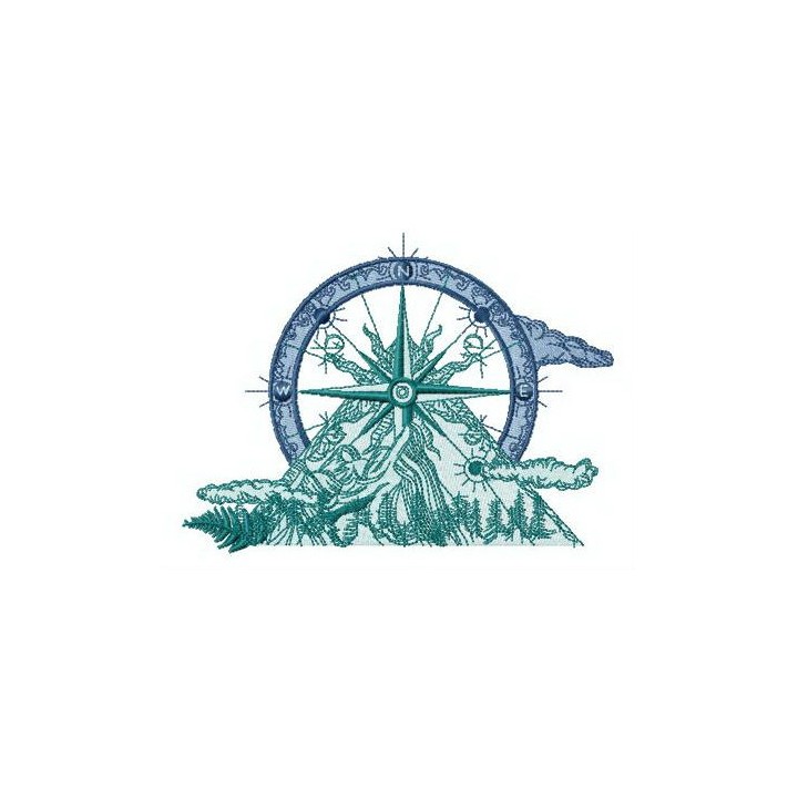 Traveler's club embroidery design - Embroidery Design