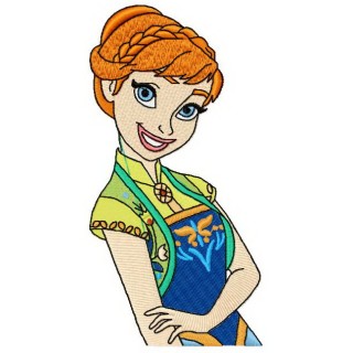 Summer with Anna embroidery design - Embroidery Design