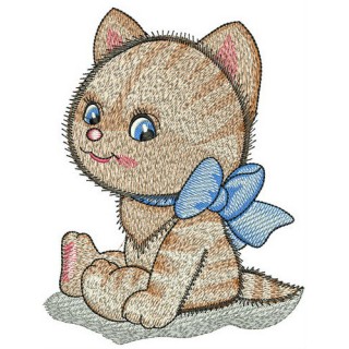Kitten toy embroidery design - Embroidery Design