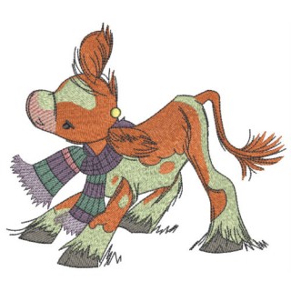 Calf embroidery design - Embroidery Design