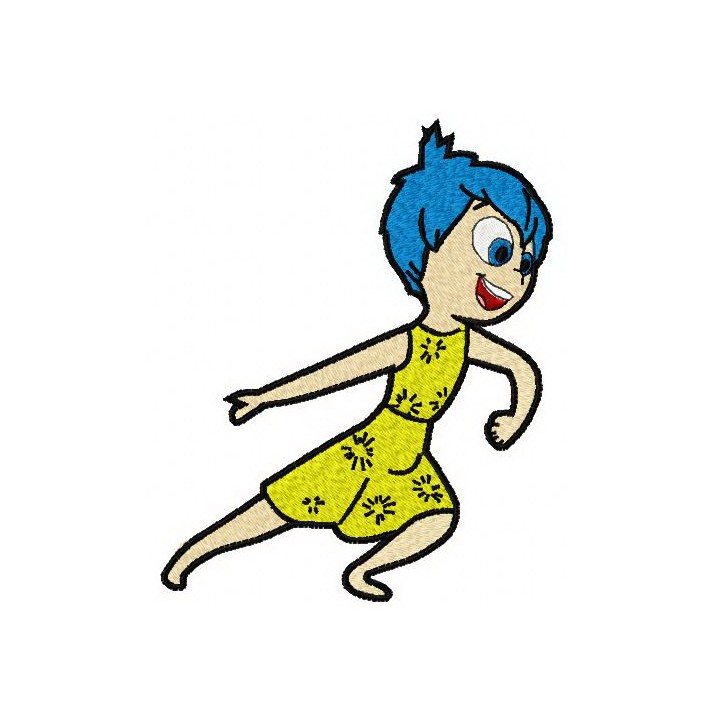 Joy dancing embroidery design - Embroidery Design
