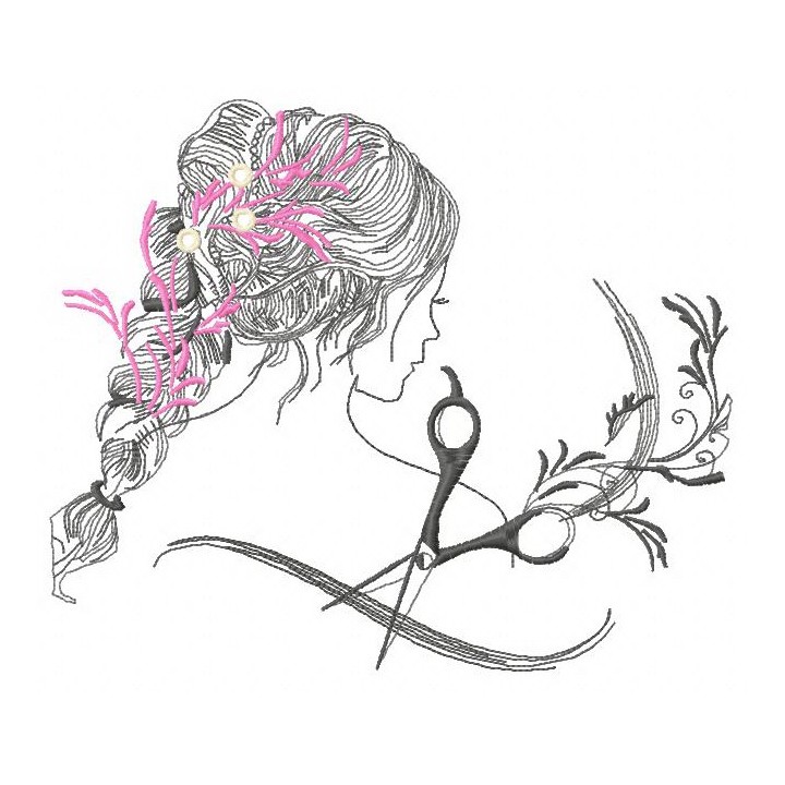 Any hairstyles here 2 embroidery design - Embroidery Design