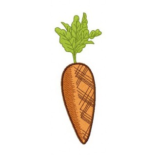 Carrot 2 embroidery design - Embroidery Design