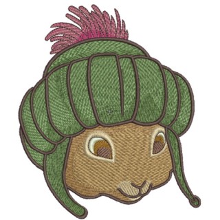 Happy bunny 2 embroidery design - Embroidery Design