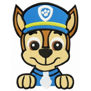 Police puppy Chase embroidery design - Embroidery Design