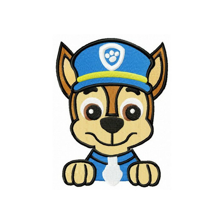 Police puppy Chase embroidery design - Embroidery Design