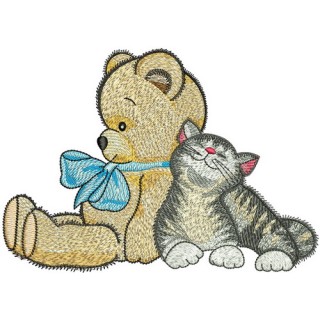 My best plush friend embroidery design - Embroidery Design