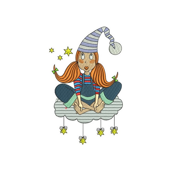 I can't sleep 2 embroidery design - Embroidery Design