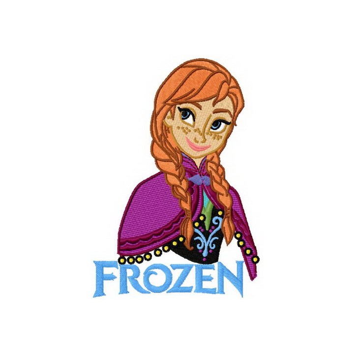 Anna Frozen 6 embroidery design - Embroidery Design