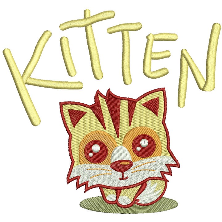 Kitten 11 embroidery design - Embroidery Design