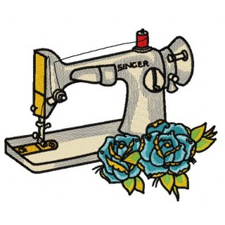 Singer sewing machine 2 embroidery design - Embroidery Design