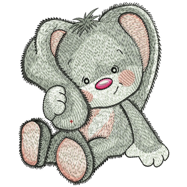 Cute bunny girl 10 embroidery design - Embroidery Design
