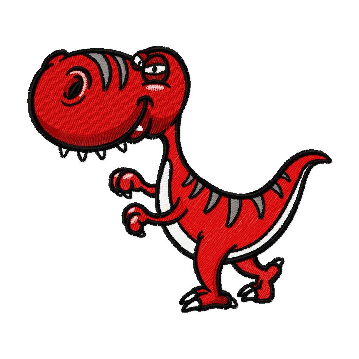 Cute Tyrannosaurus Rex embroidery design - Embroidery Design