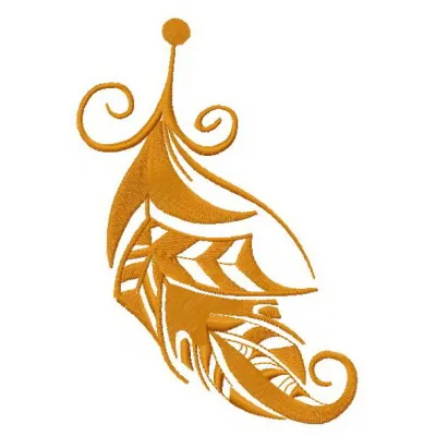 Preview of Feather 23 embroidery design featuring delicate feather motifs for creative stitching projects.